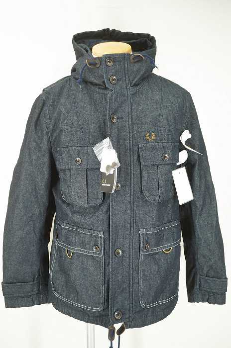 FRED PERRY （フレッドペリー） キルティングライナー付きデニムマウンテンパーカー メンズ アウター