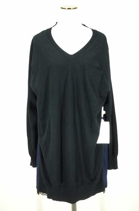 Sacai(サカイ) レイヤード調コットンニットチュニック レディース トップス