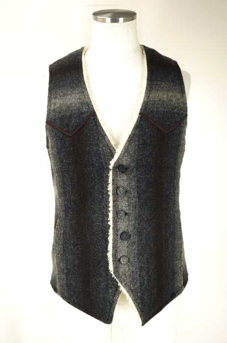 CAV-000 （キャブゼロゼロゼロ） CHANGE BORDER VEST メンズ トップス