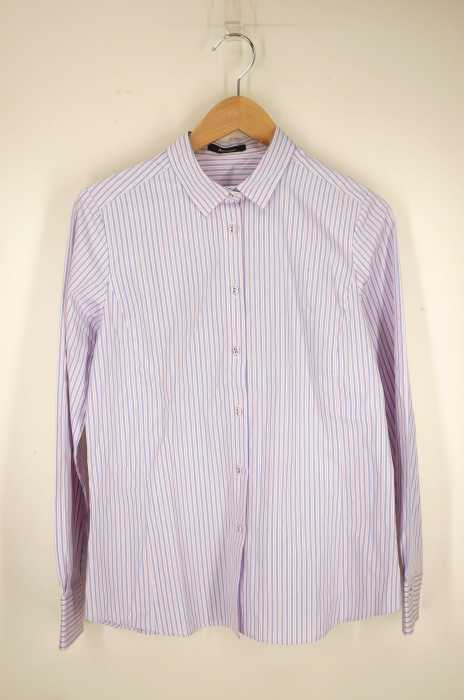 AQUASCUTUM （アクアスキュータム） ストライプ柄ボタンシャツ レディース トップス