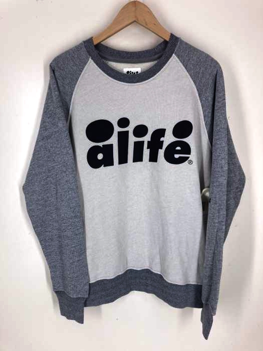 ALIFE（エーライフ） ロゴプリント クルーネック スウェット メンズ トップス