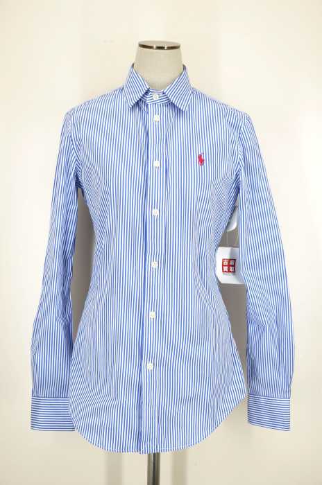 Polo by RALPH LAUREN (ポロバイラルフローレン) CUSTOMFIT ストライプコットンシャツ レディース トップス