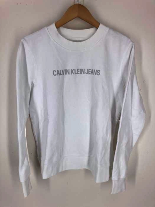CALVIN KLEIN（カルバンクライン） フロントロゴ クルーネック スウェット レディース トップス