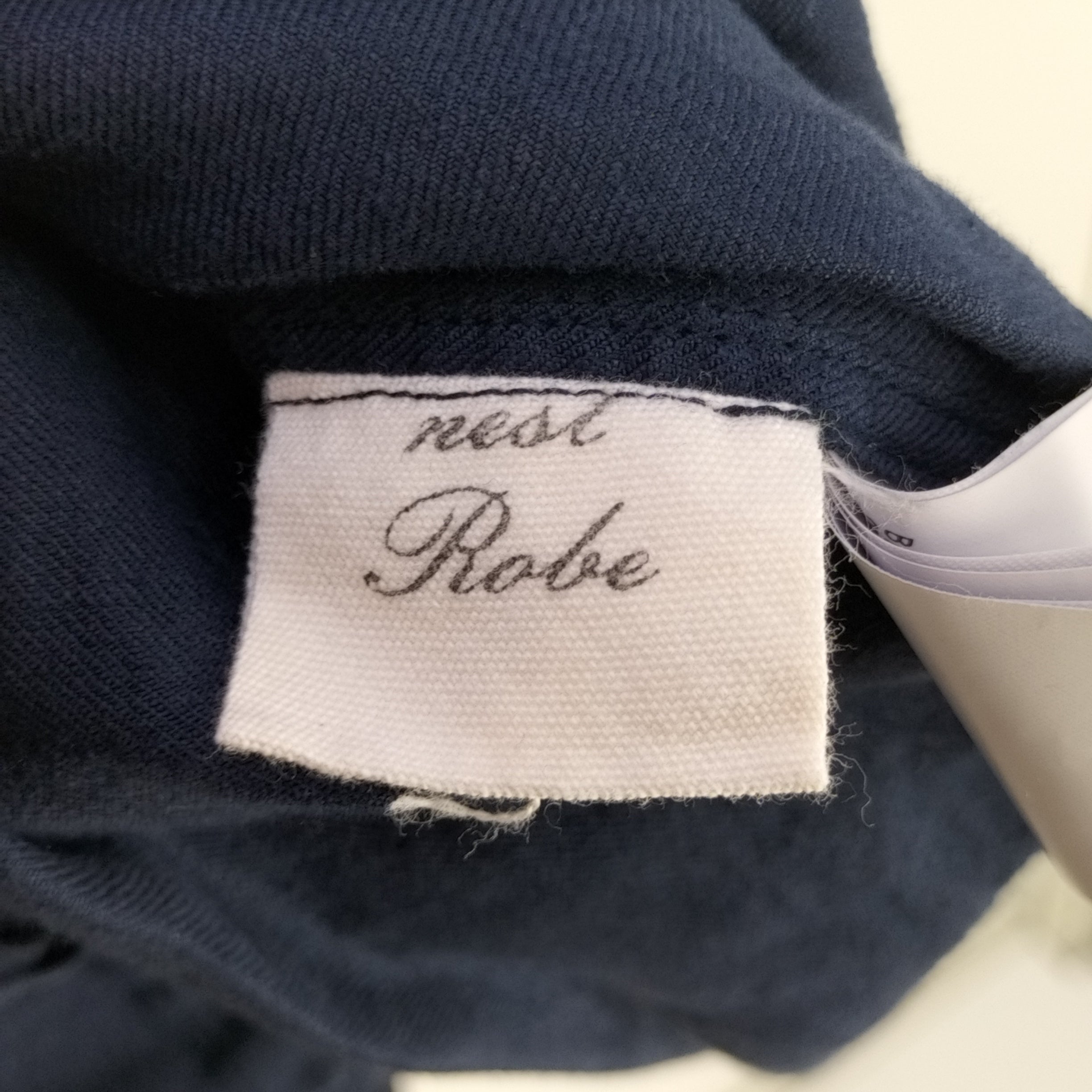 nest Robe(ネストローブ)リネン高密度ツイルシャツ スタンドカラー