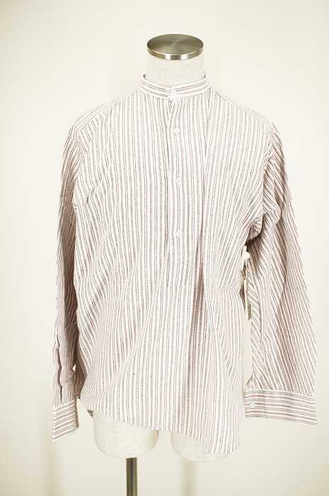 Grand Father Shirt ノーカラープルオーバーシャツ メンズ トップス