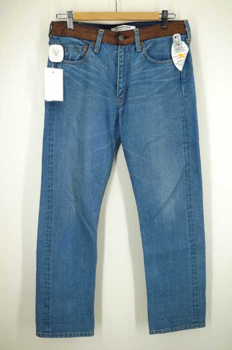 JUNYA WATANABE COMME des GARCONS (ジュンヤワタナベコムデギャルソン) AD2009 ウエストレザーデニムパンツ レディース パンツ