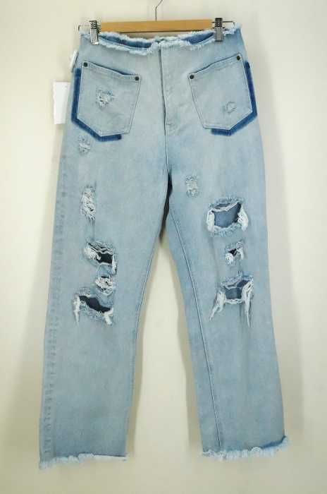 BACKS (バックス) 加工デニムパンツ レディース パンツ