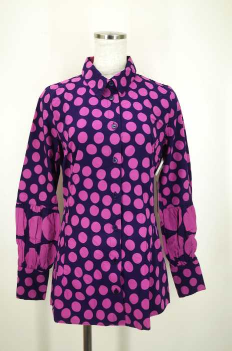 marimekko （マリメッコ） ドット柄ボタンシャツ レディース トップス