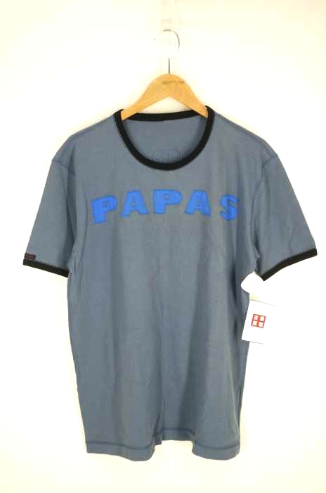 papas(パパス) ロゴTシャツ リンガーTシャツ メンズ トップス