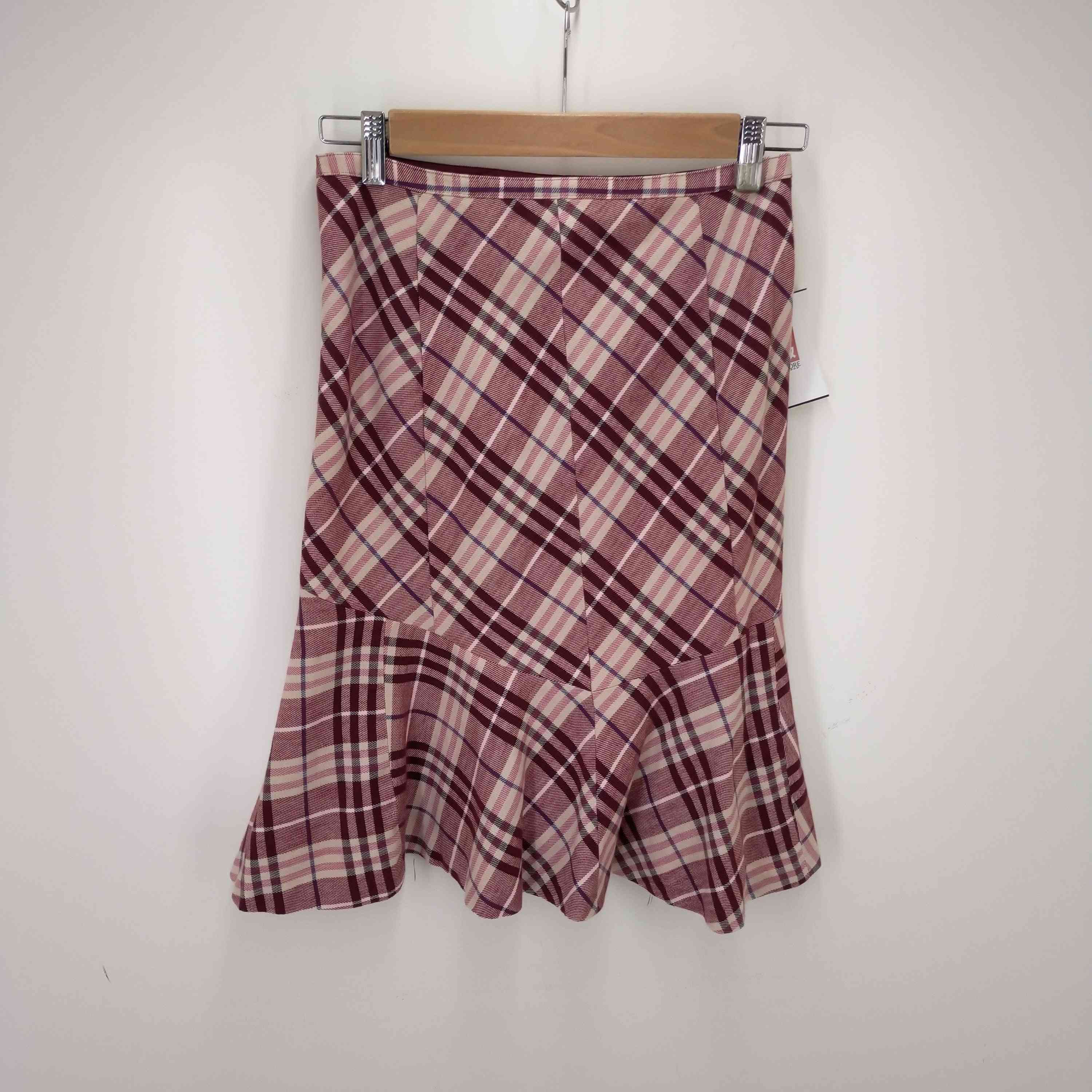 BURBERRY BLUE LABEL(バーバリーブルーレーベル)ミドル丈チェックスカ  