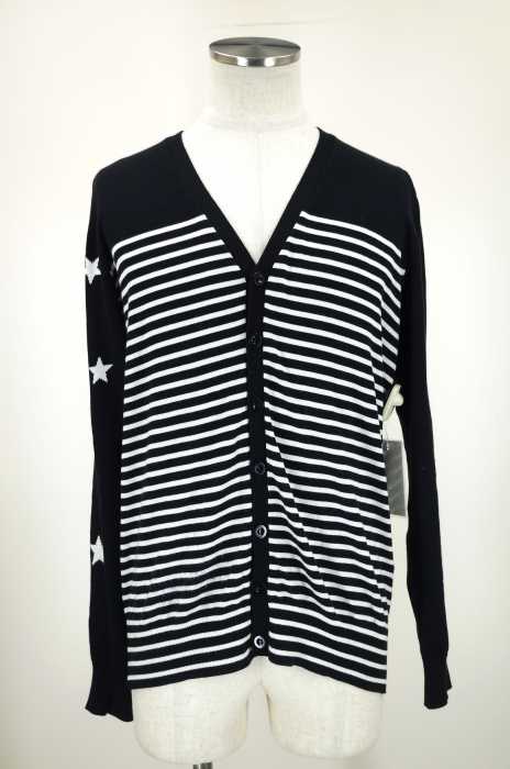uniform experiment（ユニフォームエクスペリメント） 15SS SLEEVE STAR BORDER KNIT CARDIGAN メンズ トップス