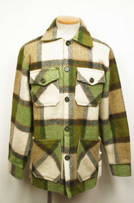 USED （ブランド不明） ウールCPOシャツジャケット メンズ アウター