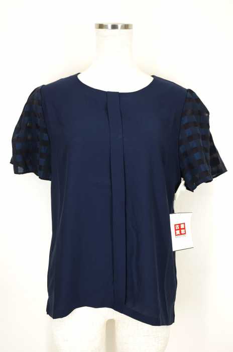 Loungedress (ラウンジドレス) 袖切替バックジップシフォントップス レディース トップス