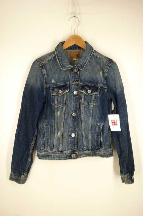  AMERICAN EAGLE（アメリカンイーグル） ダメージ加工 デニムジャケット レディース アウター