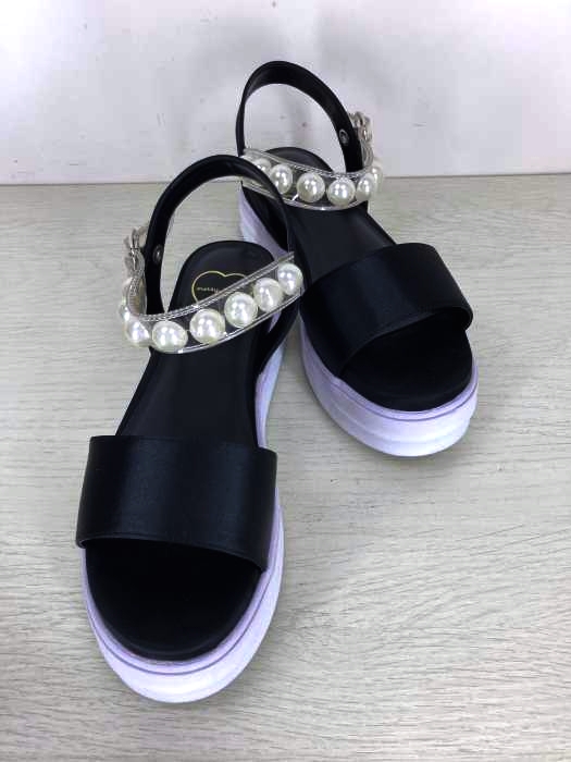 Merry Jenny メリージェニー パールフラットサンダル レディース シューズ ブランド古着買取販売バズストア