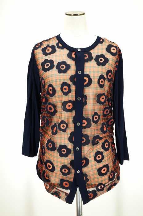 tricot COMME des GARCONS （トリココムデギャルソン） AD2011 異素材切替カーディガン レディース トップス