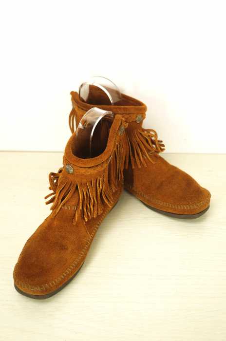 Minnetonka (ミネトンカ) フリンジ スウェード レディース シューズ