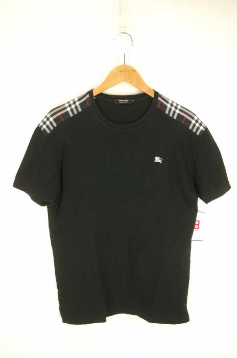 BURBERRY BLACK LABEL （バーバリーブラックレーベル） 刺繍ロゴ Tシャツ メンズ トップス
