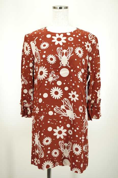 KAREN WALKER（カレンウォーカー） 総柄シルクワンピース レディース ワンピース