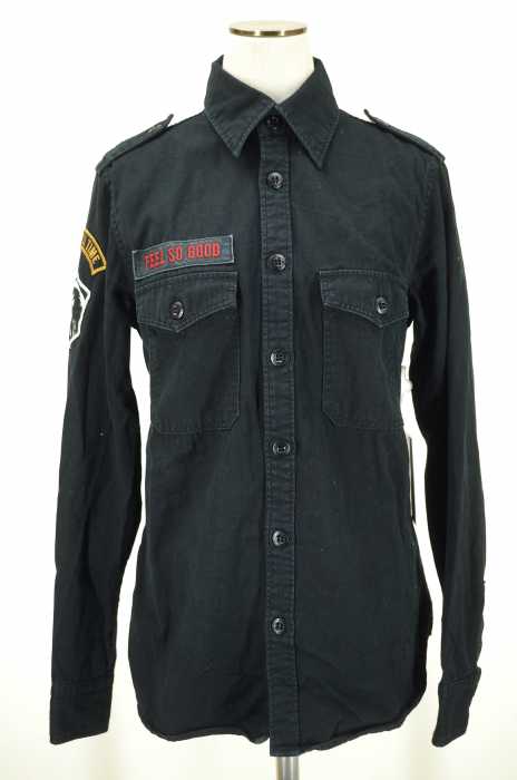 HYSTERIC GLAMOUR (ヒステリックグラマー) ワッペン付ワークシャツ レディース トップス