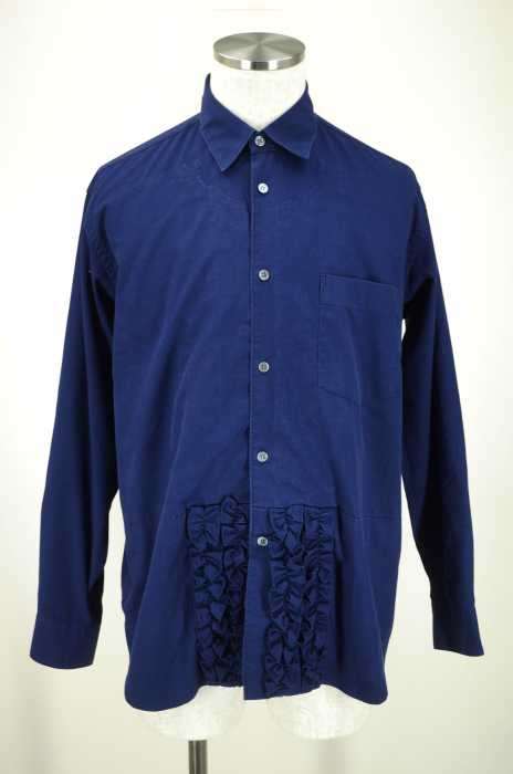COMME des GARCONS SHIRT (コムデギャルソンシャツ) 切替フリルデザインボタンシャツ メンズ トップス