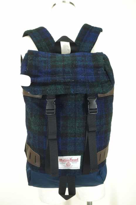 Harris Tweed×Ciaopanic （ハリスツイードチャオパニック） チェック柄ツイードバッグパック メンズ バッグ