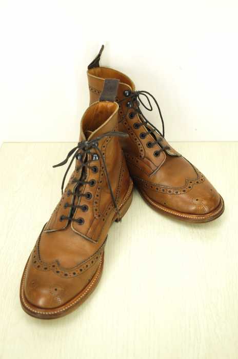 Tricker's×mean (トリッカーズ×ミーン) ウイングチップブーツ メンズ シューズ