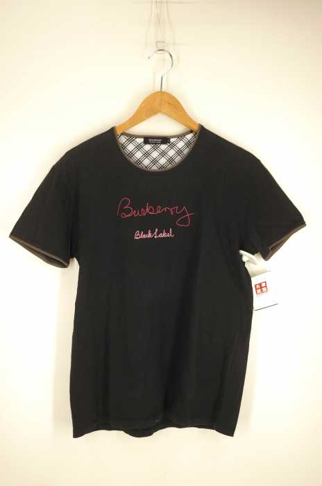 BURBERRY BLACK LABEL （バーバリーブラックレーベル） 染込みプリント Tシャツ メンズ トップス