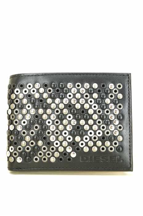 DIESEL (ディーゼル) 二つ折りスタッズウォレット 財布 メンズ ファッション雑貨
