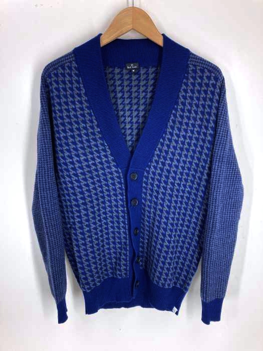Paul Smith（ポールスミス） 千鳥格子柄 ウール ニット カーディガン メンズ トップス