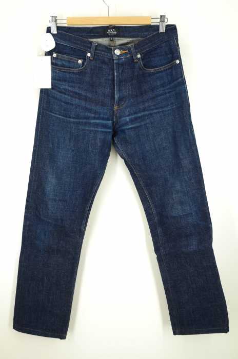 A.P.C. (アーペーセー) ボタンフライダメージ加工ストレートデニムパンツ メンズ パンツ