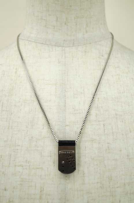 DIESEL （ディーゼル） レザー使いネックレス メンズ アクセサリー