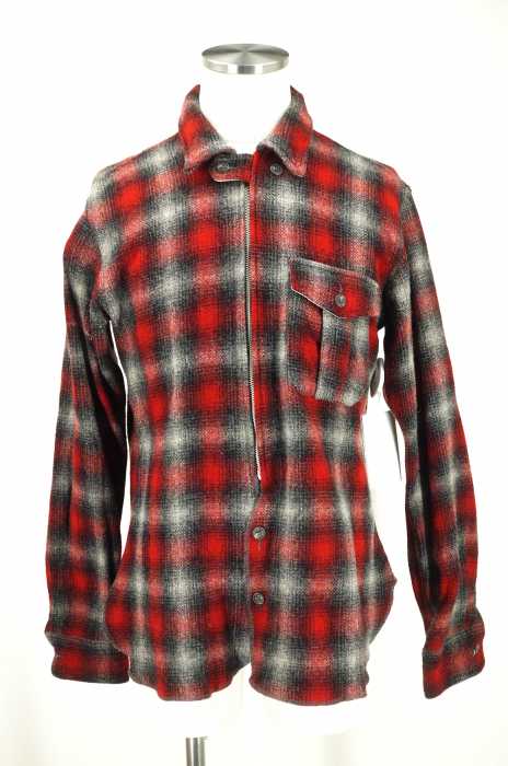 WOOLRICH WOOLEN MILLS  （ウールリッチウーレンミルズ） オンブレチェックウールジップジャケット メンズ アウター