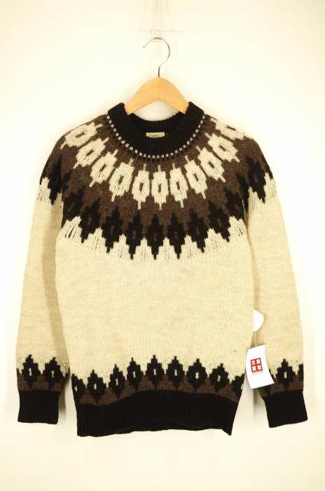 BEAUTY & YOUTH UNITED ARROWS  （ビューティーアンドユースユナイテッドアローズ） 総柄ウールニットプルオーバー メンズ トップス