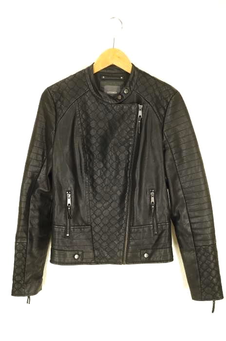 next OUTERWEAR（ネクスト アウターウェアー） ノーカラー フェイクレザージャケット レディース アウター