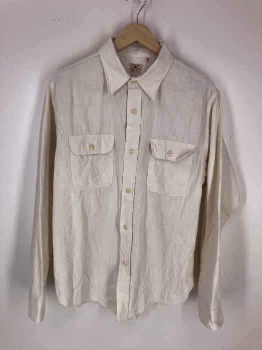 SUGER CANE（シュガーケーン） WHITE CHAMBRAY L/S WORK SHIRT シャンブレーワークシャツ メンズ トップス