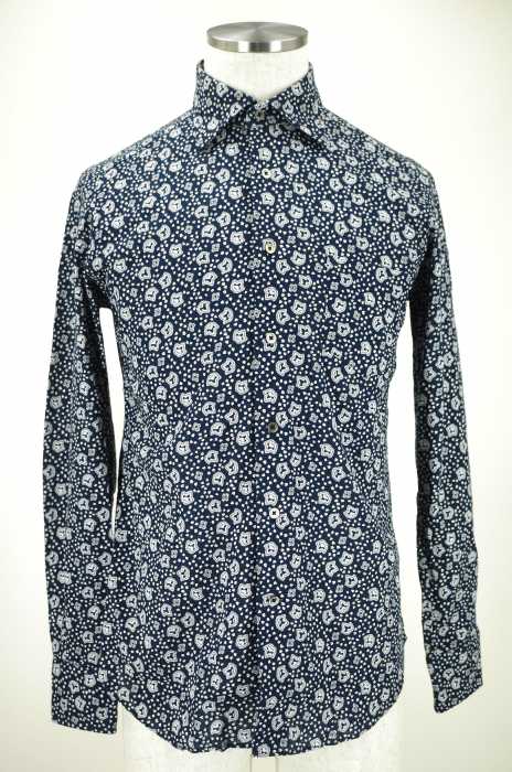 BRILLA per il gusto (ブリッラペルイルグースト) SLIM FIT 総柄ボタンシャツ メンズ トップス