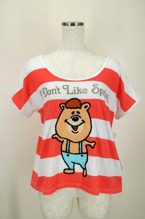 wc (ダブルシー) ボーダークマタンTシャツ レディース トップス