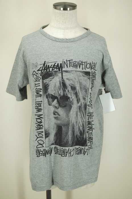 STUSSY × champion (ステューシー×チャンピオン) ランタグ プリントTシャツ メンズ トップス