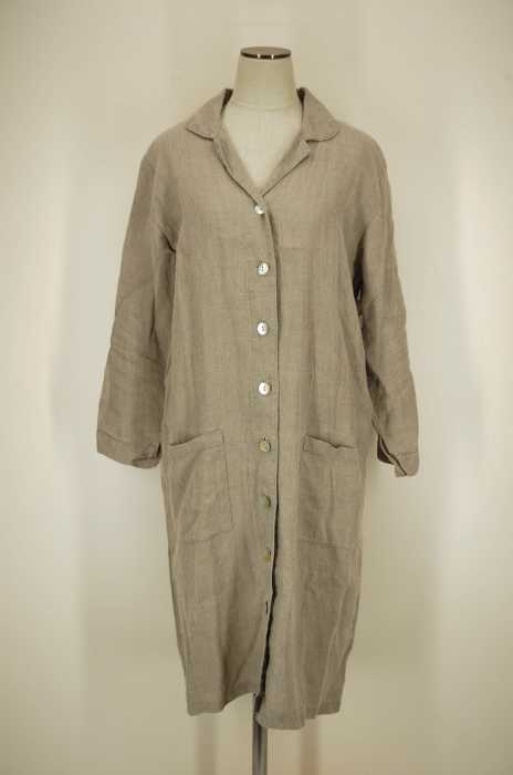 fog linen work （フォグリネンワーク） オープンカラー レディース ワンピース