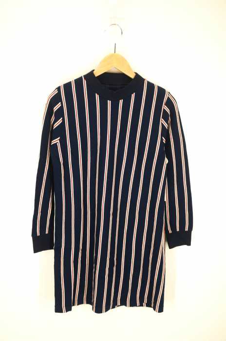 Ray BEAMS （レイビームス） レジメンストライプ クルーネックワンピース レディース ワンピース
