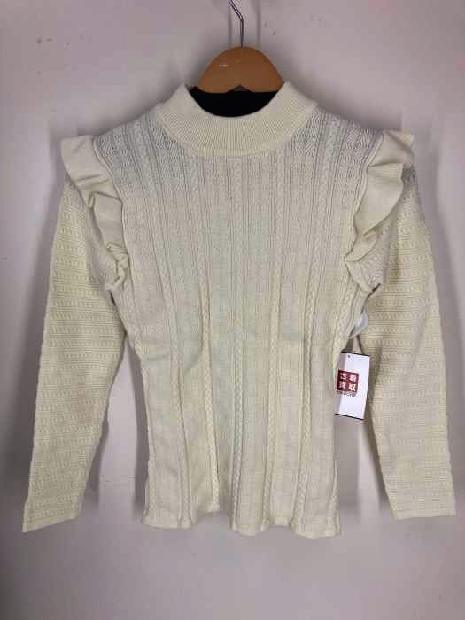 SLY(スライ) CABLE MG FRILL TOPS ニットフリルトップス レディース トップス