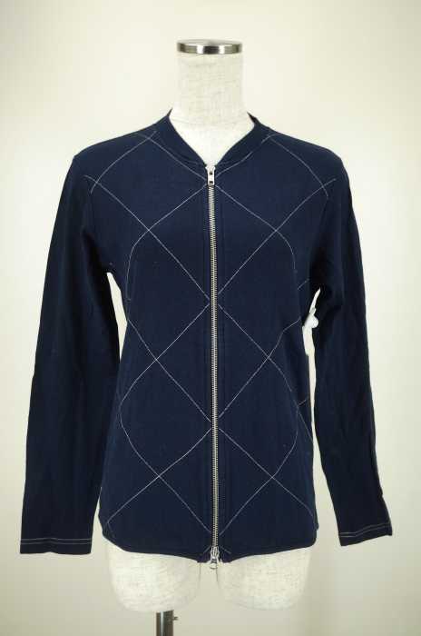 STILL BY HAND （） アーガイル刺繍ジップトップス レディース トップス