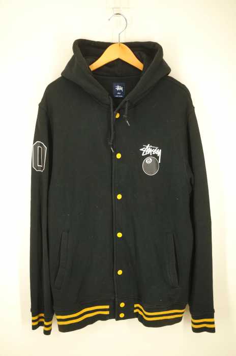 STUSSY （ステューシー） スナップボタンパーカー　裏起毛　プリント メンズ トップス