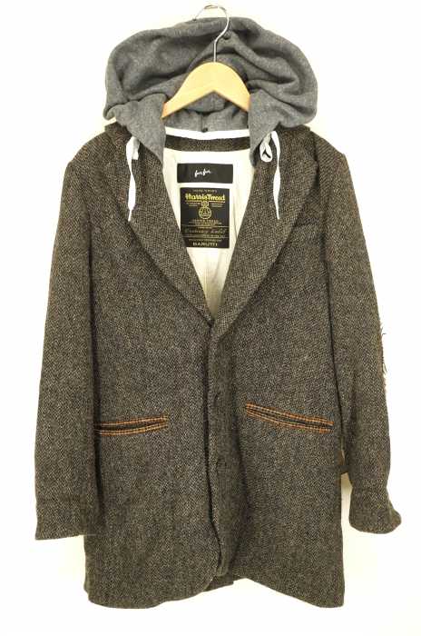 FURFUR×Harris Tweed(ファーファー×ハリスツイード) フード付ウールジャケット レディース アウター