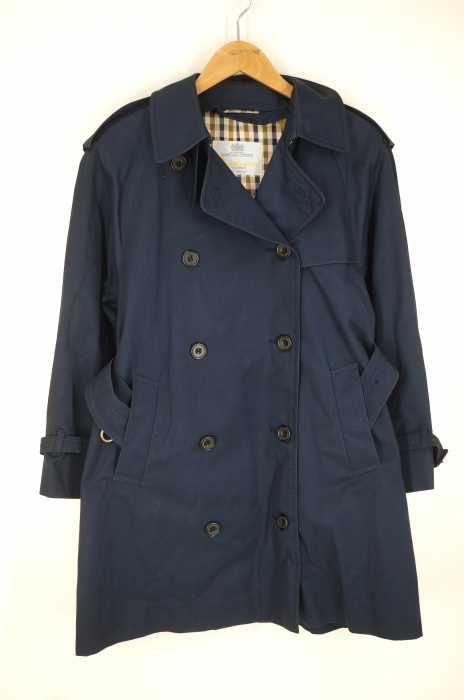 AQUASCUTUM (アクアスキュータム) 英国製 ベルト付き トレンチコート レディース アウター