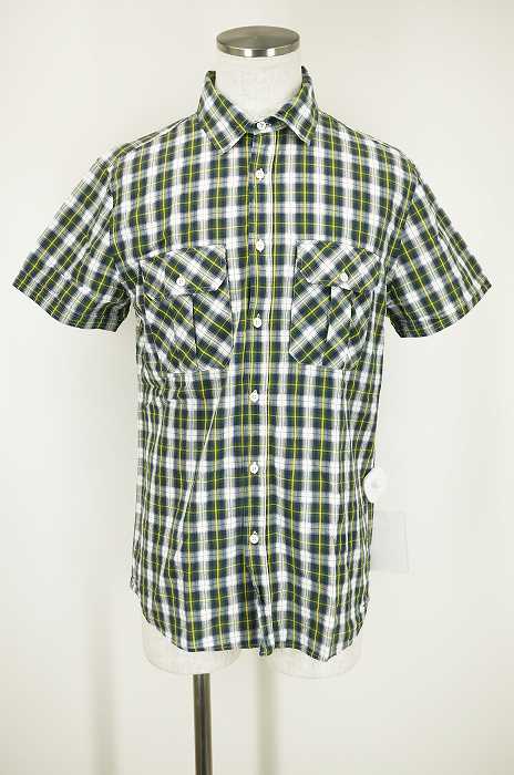 WOOLRICH (ウールリッチ) チェックボタン半袖シャツ メンズ トップス