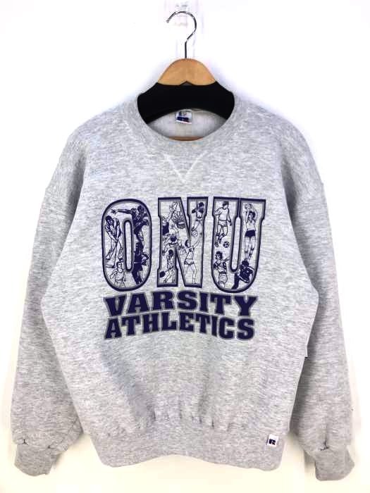 RUSSELL ATHLETIC(ラッセルアスレチック) USA製 VARSITY ATHLETICS プリントプルオーバー メンズ トップス