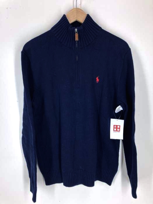 Polo by RALPH LAUREN（ポロバイラルフローレン） 刺繍入り ハーフジップ コットンニット メンズ トップス