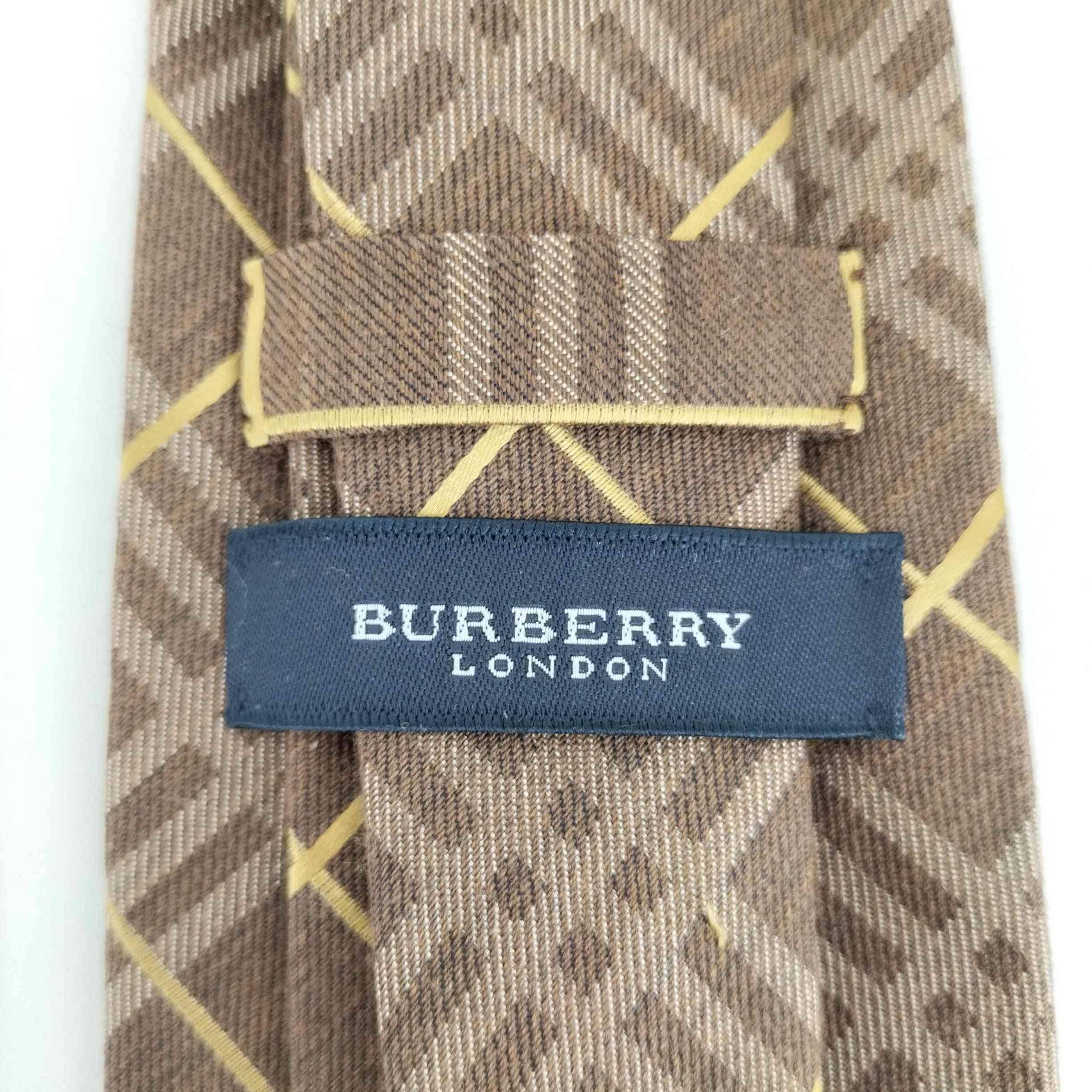 BURBERRY LONDON(バーバリーロンドン)シルクウール 総柄ネクタイ  